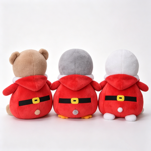 Global Export Trading Customized Santa Costume Stuffed Animal Plush <b>Backpack</b> Christmas Bear Penguin <b>Holiday</b> Theme PP Cotton - Product Image 4