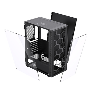 Lovingingem خزانة ألعاب OEM cool سوداء atالصانع x Micro ATX <span class=keywords><strong>Mini</strong></span> <span class=keywords><strong>ITX</strong></span> <span class=keywords><strong>PC</strong></span> حالة الألعاب كمبيوتر كامل حالة برج الكمبيوتر - Product Image 5
