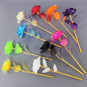 Galassia Rosa Radiante di Cristallo Oro Rosa Luminosa Rosa Luce di Rosa Luce di Regali di Fiori <span class=keywords><strong>per</strong></span> gli ospiti Fidanzate Promozione con la Scatola - Product Image 2