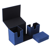 Boîte de rangement magnétique en cuir pour cartes de jeu, boîtes à cartes à bascule pour cartes à collectionner de taille standard, cartes de tarot