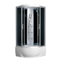 Cabine de douche intelligente avec lumière LED RGB, Bluetooth, musique, pour salle de bain moderne