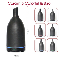 Diffuseur d'aromathérapie en pierre de céramique 100ml Diffuseurs électriques avec lumières colorées