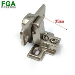 35mm Steel Short Arm <b>Spring</b> Cabinet Hinge Nickel Finish Small Adjustable Hydraulic Kitchen Furniture Traditional Design - Product Image 2