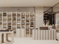 Meubles de présentation cosmétiques écologiques sur mesure avec éclairage LED pour la décoration intérieure de magasins de cosmétiques et de parfums