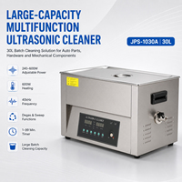 Limpiador Ultrasónico Industrial de 30L con Potencia Ajustable, Calentamiento, Desgasificación y Función de Barrido para Limpieza de Piezas de Motor en Talleres