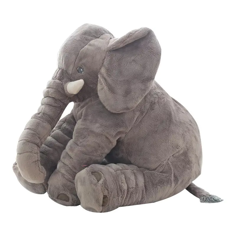 Hot Selling Fabriek Custom Souvenirs Gigantisch Zacht Knuffeldier Ontwerp Voor Dierentuin Olifanten Of Olifant Pluche Kussen