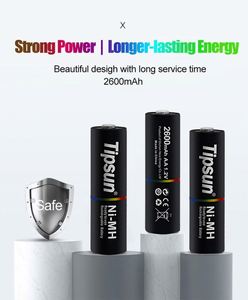 Tipsun готов к использованию Ni-MH AA 2600mah 1,2 v батарея <span class=keywords><strong>NiMh</strong></span> AA перезаряжаемая батарея - Product Image 4