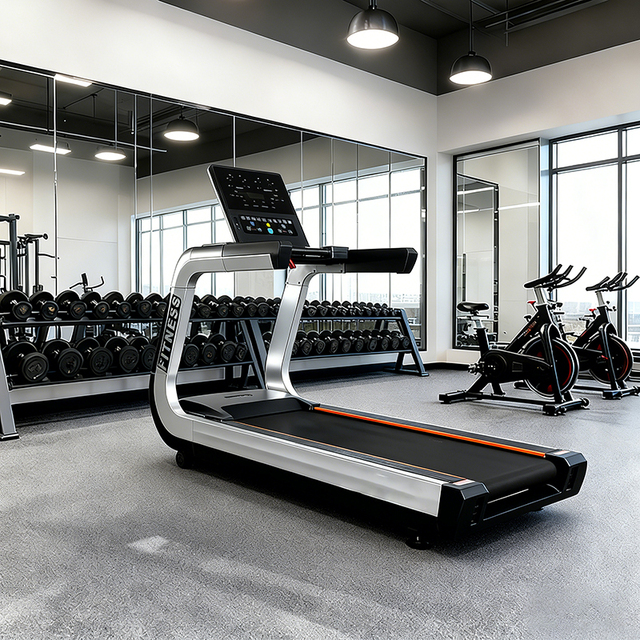 Commercial Electric Gym Treadmill with LED Screen Auto Incline & 0-20km/h Speed Gymnasium Hotel School Studio Available
