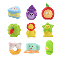Kinghon Cartoon Fruit & Dieren Latex Piepend Hondenspeelgoed, Bijtbestendig Kauwspeelgoed, Meerkleurig