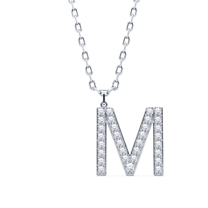 Colgante de Letra Personalizado de Lujo con Diamante Cultivado en Laboratorio EF VVS VS y Plata de Ley 925 con Acabado en Oro, Joya Minimalista - Product Image 4