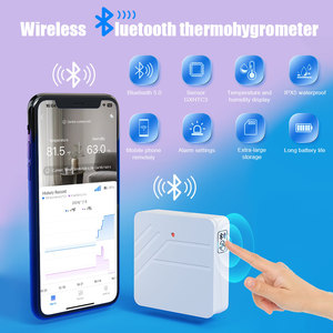 Thông minh Bluetooth không dây kỹ thuật số nhiệt độ độ ẩm cảm biến màn hình nhựa cho vườn ươm phòng ngủ văn phòng từ xa ứng dụng theo dõi nhà - Product Image 5