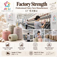 Fil fantaisie en mélange de lin et de coton 11NM, 47% coton, 8% lin, fil à tricoter pour vêtements en maille