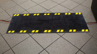 Alfombrillas de Seguridad para Cables, Protector de Piso, Alfombra de Goma para Cubrir Cables