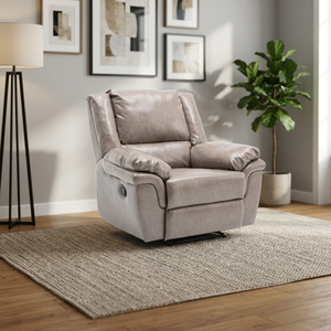 Sillón Reclinable Individual de Lujo, Cómodo y Moderno, de Cuero PU, Extensible, con Masaje, Cojín Suave, Manual - Product Image 3
