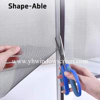 Fenêtre d'écran extensible de maille de fibre de verre de moustiquaire directe d'usine de la Chine fenêtre d'écran de mouche escamotable amovible DIY