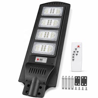 Farola Solar de Alta Luminosidad de 400W con 64 LED ABS 5054 y Sensor de Radar para Carreteras, Patios y Estacionamientos