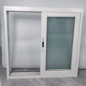 Fenêtre coulissante à trois voies Conception anti-poussière Alliage d'aluminium personnalisé Verre isolant thermique Fenêtre coulissante en aluminium à 3 voies - Product Image 2