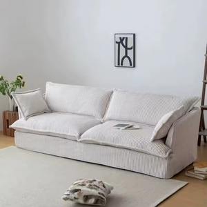 Canapé modulable en tissu velours côtelé en vente chaude, canapé-lit amovible et lavable pour appartement, chambre ou salon, canapé paresseux - Product Image 4