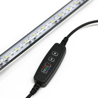 Lumière pour aquarium avec minuterie automatique, lumière LED blanche et bleue pour aquarium