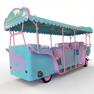 <b>Double</b>-row Luxury Modern All-metal Welded Sightseeing Carriage Wedding Party Event Customized Color ZHENDA Brand - Product Image 1
