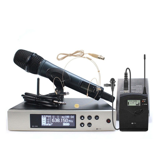 EW100 G4 EW135G4 Audio UHF Wireless Microphone System EW100G4 EW100 G4 Handheld & Lapel & Headset Microphone