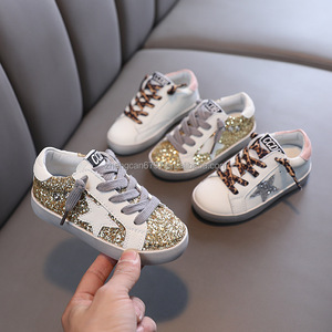 <span class=keywords><strong>Scarpe</strong></span> da bambino Boutique 2022 con paillettes, in vera pelle, primaverili, per ragazzi e ragazze, modello Star Small Dirty Shoes - Product Image 3