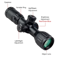 Lunette de visée tactique 3-9x32AOL pour la chasse en extérieur avec illumination rouge/verte et accessoires
