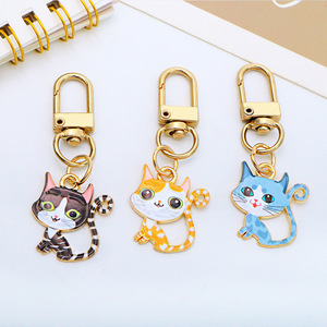 Llavero Creativo Mini de Metal con Diseño de Gato de Dibujos Animados, Accesorios Personalizados para Bolsos y Coches - Product Image 2