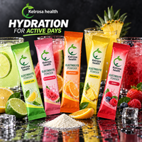 Poudre d'électrolytes en sachets, complément de santé, sans sucre, végétalien, saveur pastèque, hydratation rapide