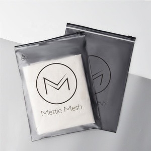 Custom Printed Frosted Clear Zipper Plastic Bag Shipping Inner Packages Clothing Bags Zip Lock
