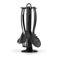 Ensemble d'ustensiles de cuisine en PBT, 6 pièces, résistants à la chaleur, spatule, cuillère, louche, pour ustensiles de cuisine antiadhésifs, cuisine à domicile