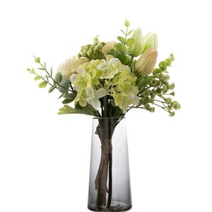 CallaFloral Bouquet de pivoines et de tulipes artificielles pour la décoration de la maison, décoration murale à tenir à la main CF01071 - Product Image 5