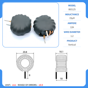 سلك جلد 17 ، 100uh الحث تراجع الطاقة وتخزين الطاقة ، استخدام محث حلقة مغناطيسية في شاحن السيارة - Product Image 5