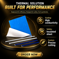 Ruban adhésif thermique en silicone haute conductivité, isolation, remplissage de fentes pour dissipateur thermique, haute température, résistant à 10 kV, pour CPU, GPU, LED, électronique