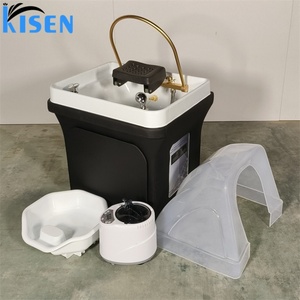 Kisen 2024 - Chaise de lavage de cheveux et de pédicure avec bac à pieds, inclinable pour la tête et les jambes - Offre spéciale - Product Image 6