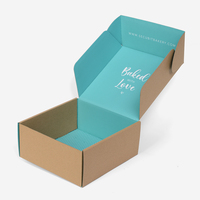 Boîte d'expédition en carton ondulé pliable personnalisée pour vêtements, t-shirts, costumes, emballage de vêtements en gros