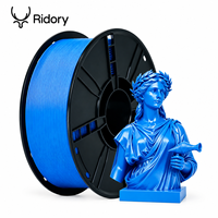 Filament d'imprimante 3D PLA monocolore Ridory 1,75 mm 1 kg par bobine pour imprimantes 3D Bambu Lab et Creality Couleurs personnalisées