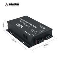 Konverter DC-DC 24V ke 12V 100A-trafo tegangan otomotif untuk perlindungan Overload mobil untuk elektronik mobil