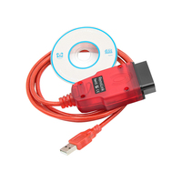 Red V1.87 Unidad de control electrónico Programador Lector de código Herramienta de diagnóstico con escáner OBD2 integrado