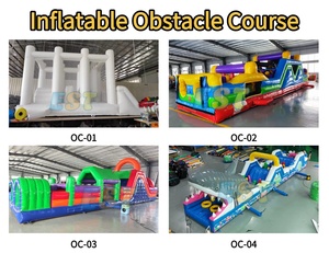 Percorso a Ostacoli Gonfiabile Commerciale con Scivolo d'Acqua, Giochi Sportivi e <span class=keywords><strong>Intrattenimento</strong></span> con Casa Gonfiabile - Product Image 5