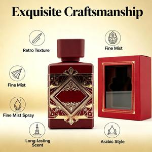 น้ำหอมอูดและกุหลาบเข้มข้น กลิ่นหอมแบบอาหรับสำหรับผู้หญิง ติดทนนาน 24 ชั่วโมง ได้รับการรับรองฮาลาล บรรจุขวดแกะสลักตามสั่ง รับผลิตแบบ OEM - Product Image 2