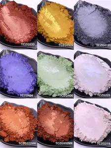 Bán Buôn Chất Lượng Cao Pearlescent Mica Bột Sắc Tố Cho Nhựa Epoxy Màu Nhuộm Slime Thủ Công Xà Phòng Tắm Bom Sơn Da