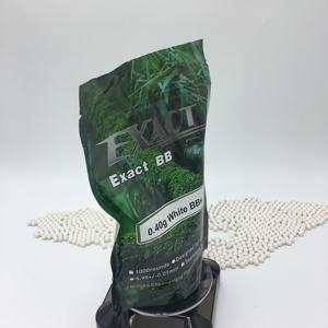 0.40กรัม<span class=keywords><strong>อัดลม</strong></span> Bb บอลพลาสติก6มิลลิเมตรพลาสติกสีขาว - Product Image 2