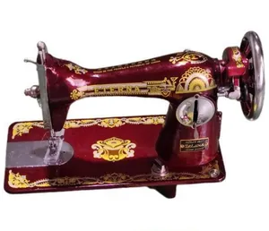 Máquina de coser doméstica de color rojo y azul para el hogar, máquina de coser tradicional de JA2-2, a bajo precio