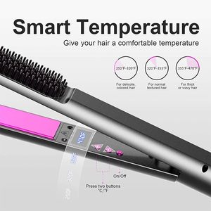 Chuyên Nghiệp Tóc Ép Tóc Hồng Ngoại Và Hơi Nước Phẳng Sắt Salon Gốm Tóc Ép Tóc Thẳng Curler Cho Kiểu Tóc - Product Image 5