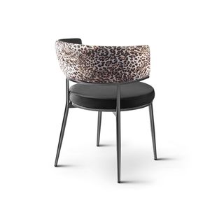 Silla de Comedor Moderna Minimalista de Metal Caz, Muebles para el Hogar Tapizados - Product Image 3