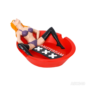 Accessoires pour fumeurs en résine, design de <span class=keywords><strong>femme</strong></span> en bikini assise sur un cendrier avec ses jambes écartées, vente en gros - Product Image 6