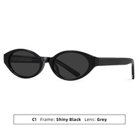 Kacamata Hitam Cat Eye 2026 Model Terbaru, Fashionable, Logo Custom, Retro, Proteksi UV, Bingkai Kecil, Untuk Pria