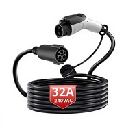 Câble de charge pour véhicule électrique SAE J1772 Type 1, 40A 240V, niveau 2, 5M, IP65, cordon EVSE portable, certifié CE, chargeur de véhicule électrique