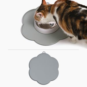 Plato Individual de flores de silicona Catit gris medio de estilo moderno para ocasiones de fiesta - Product Image 2